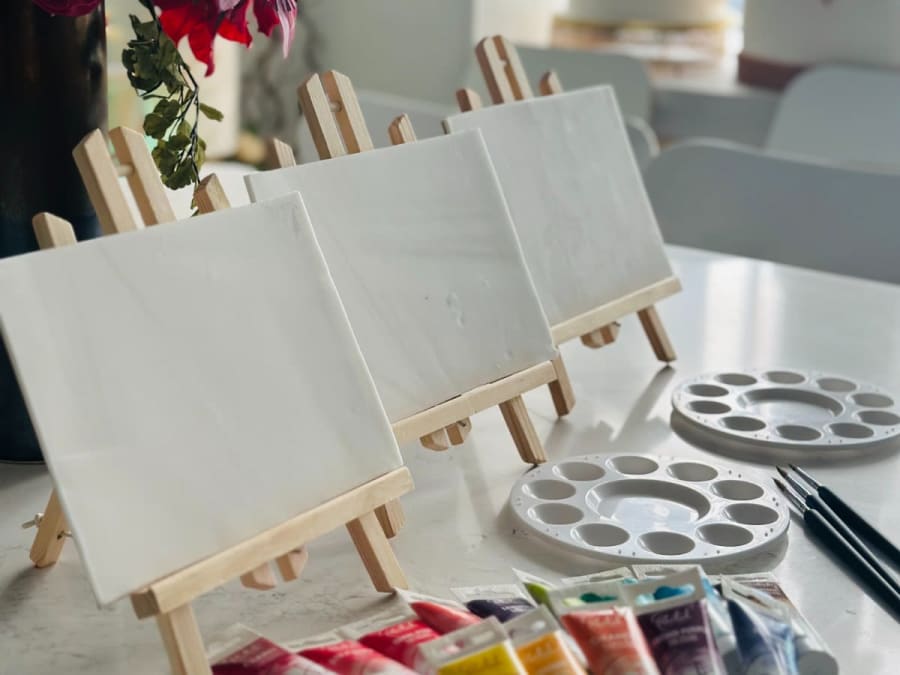 Taller de pintura comestible en el distrito 2 de París