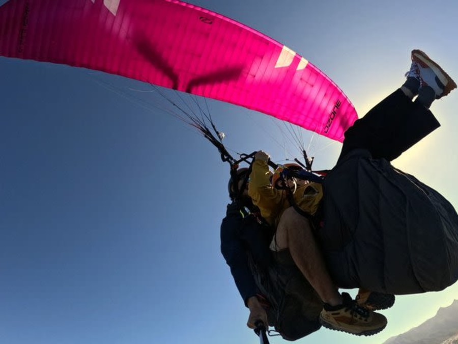 Prueba de parapente en tándem en Adeje, Tenerife