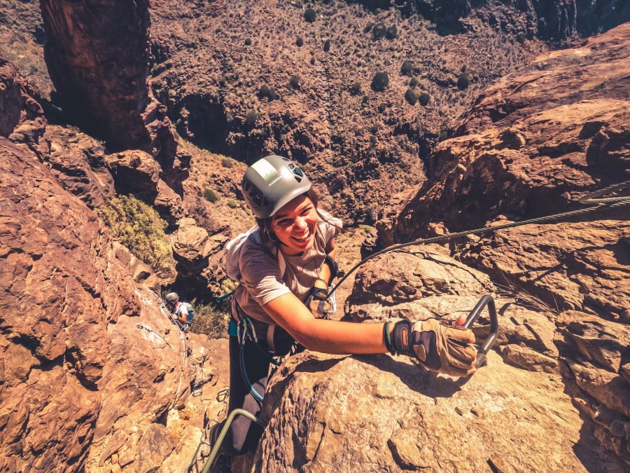 Via ferrata in het zuiden van Gran Canaria