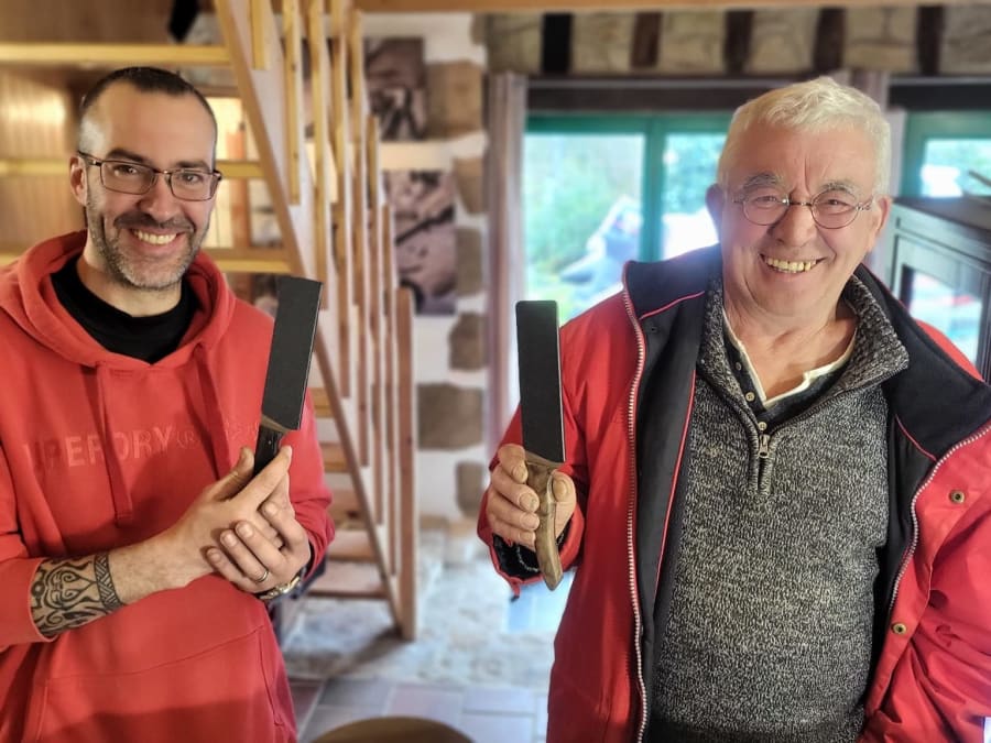 Atelier création d'un couteau de cuisine à Calanhel (22)