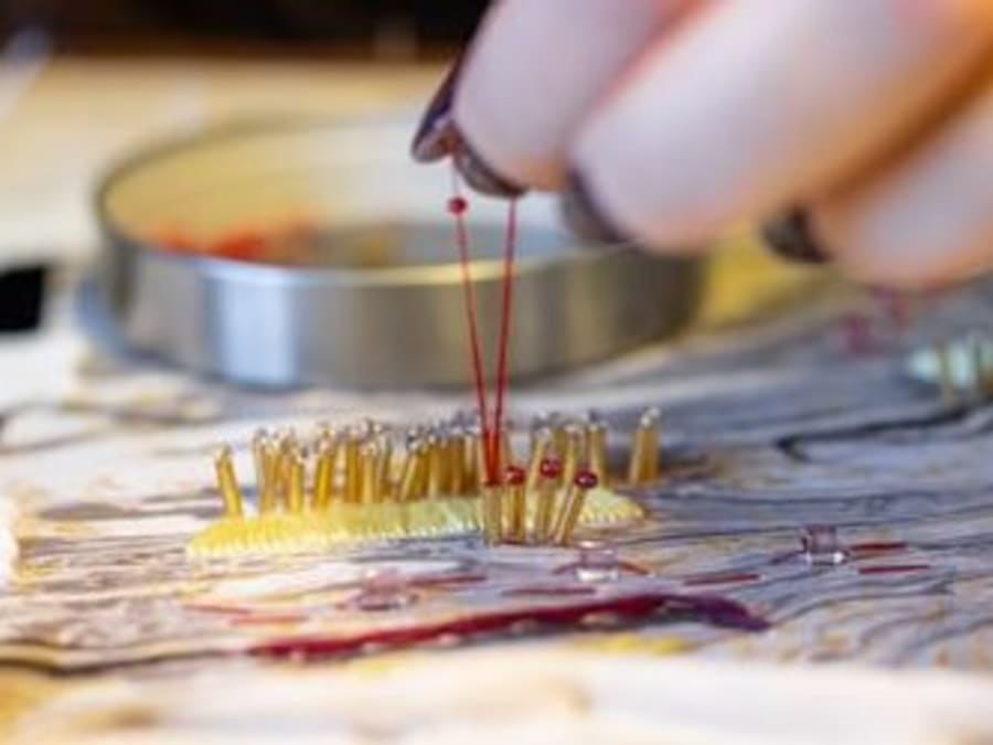 Atelier broderie d'art sur cadre rond à Bordeaux (33)