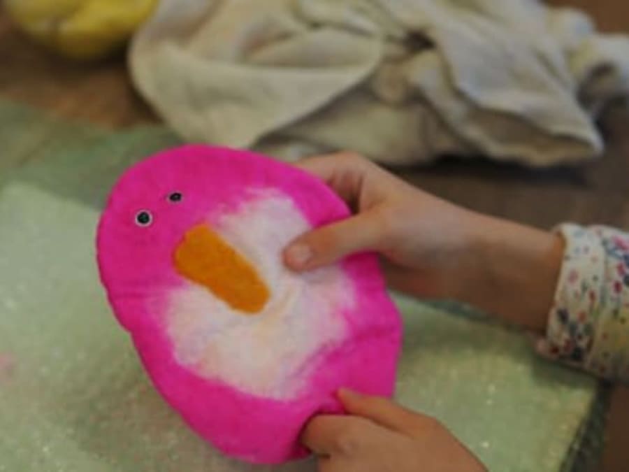 Atelier de réalisation de penguin en feutre à Chambéry (73)