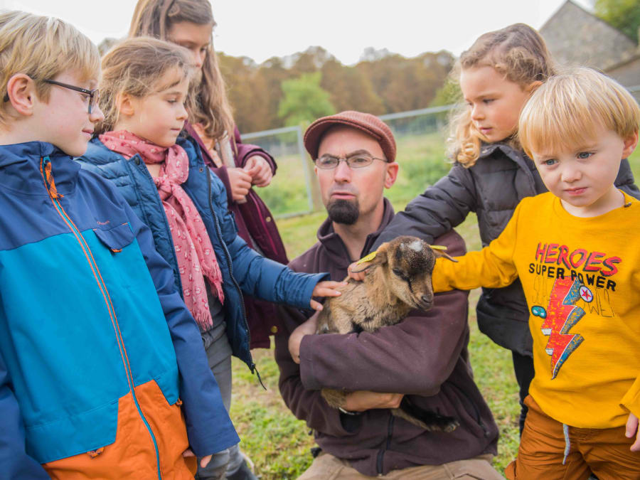 Taller de pan y animales en la Ferme de Gally de Saint-Cyr