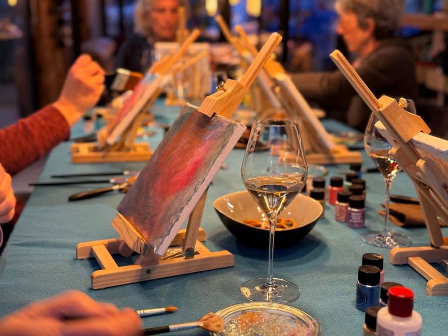 Taller de pintura y aperitivo en Orbey (68)