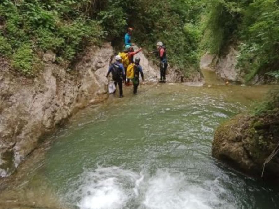 Canyoning sportif des Ecouges basses à  Saint-Gervais (38)