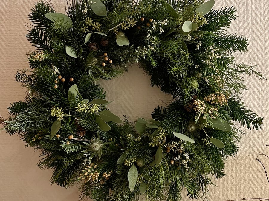 Christmas wreath workshop in Mouvaux (59)