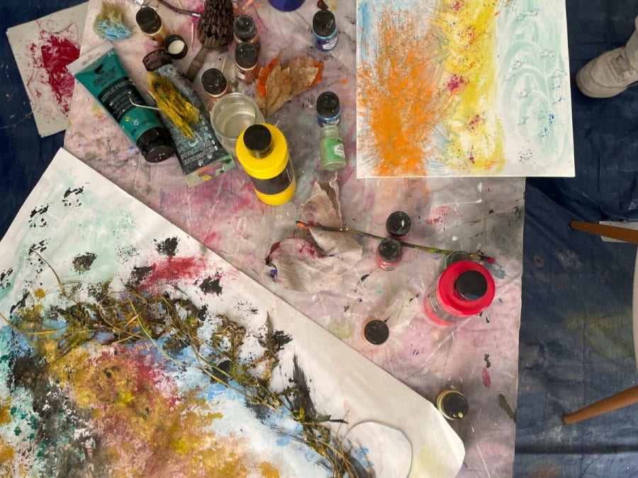 Atelier peinture intuitive à Paris 7ème