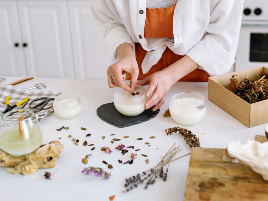 Atelier fabrication de Bougies végétales à  Fabrègues(34)