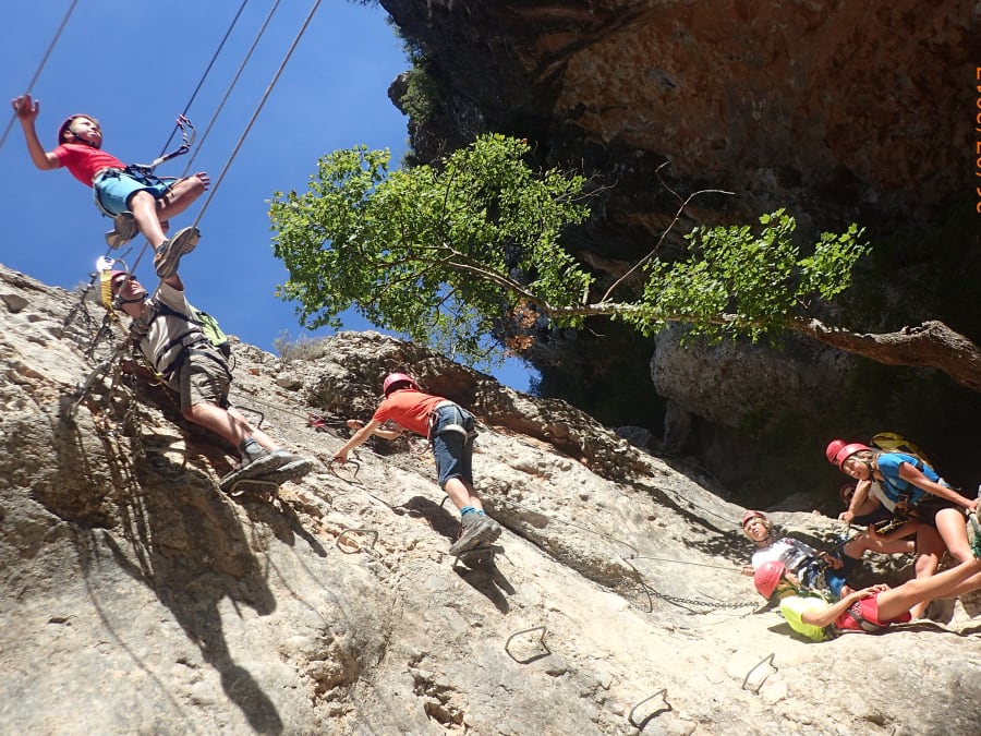 Vía ferrata en la Sierra de Guara