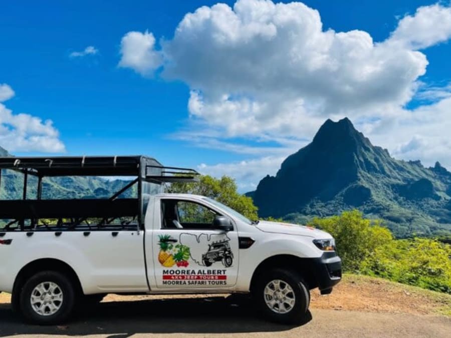 Safari 4x4 exclusif avec belvédère privé à Moorea en Polynésie