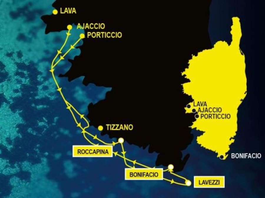 Sea cruise from Ajaccio to Bonifacio