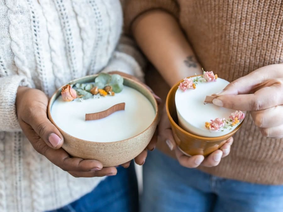 Taller de creación de velas perfumadas y suspensiones en Villeub