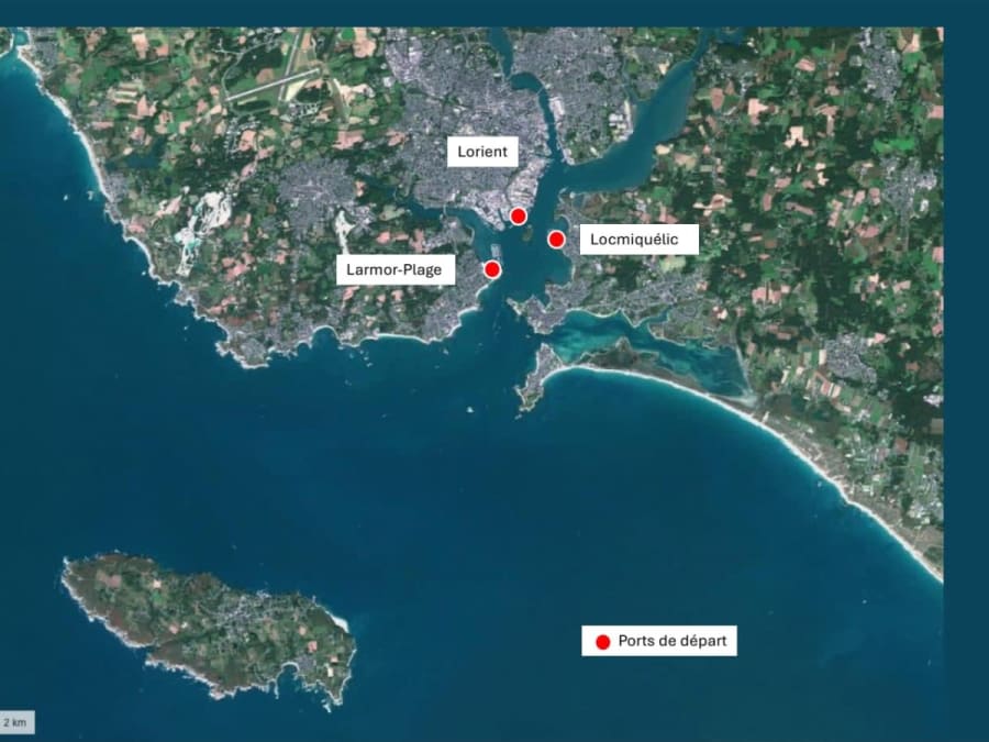 Catamarantocht vanuit de haven van Lorient (56)