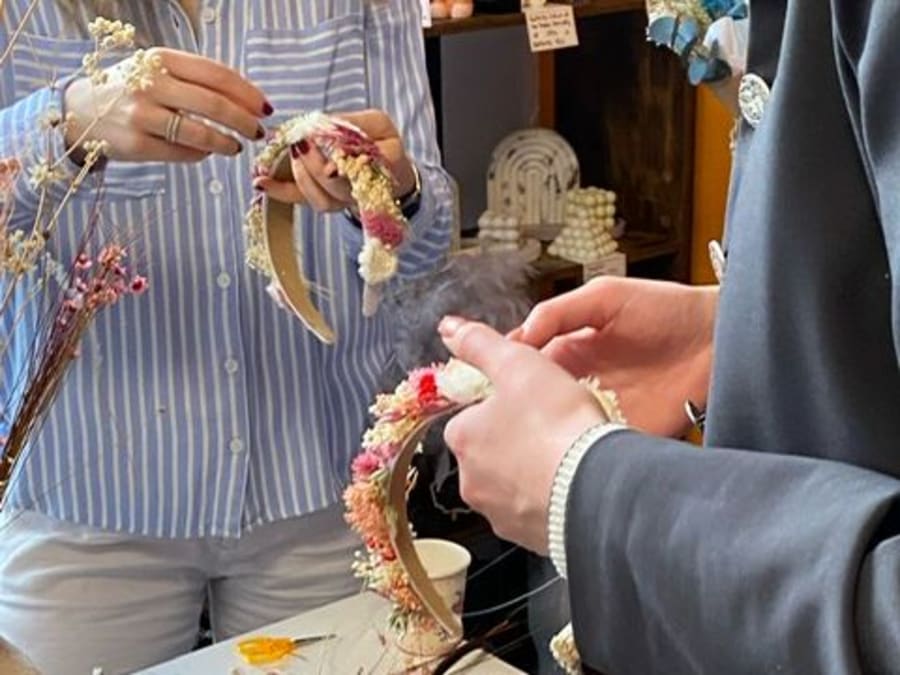 Taller de bisutería floral en el distrito 15 de París