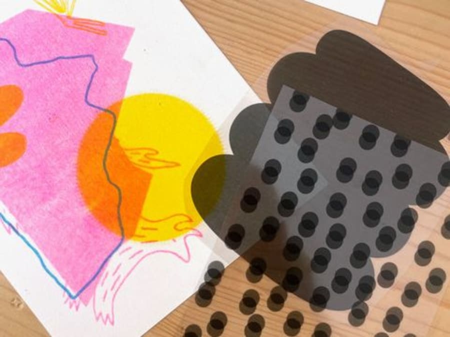 Atelier risographie & composition de cartes postales à Toulouse 