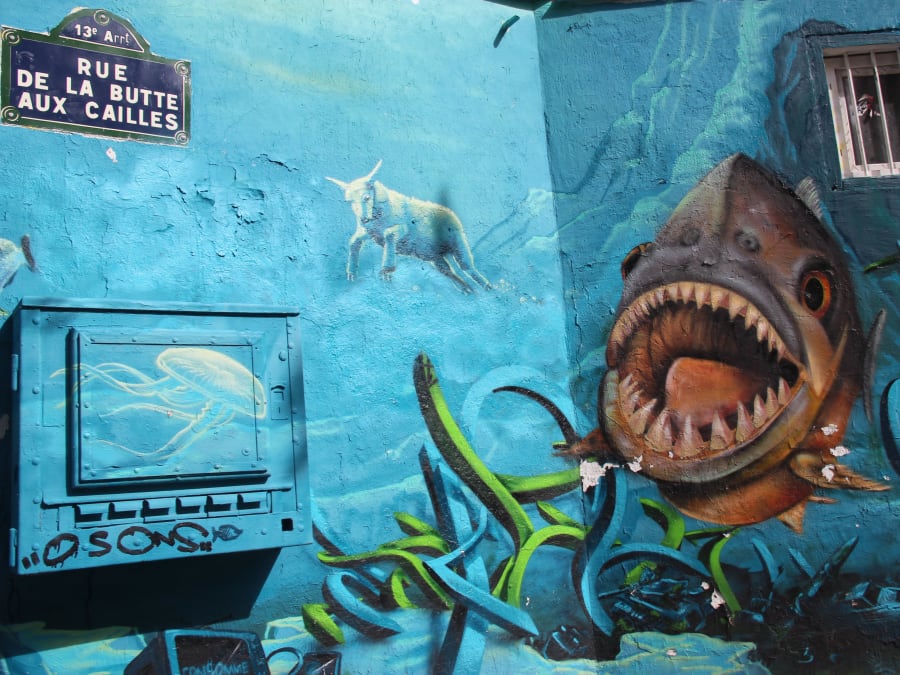 Guided Street-Art tour of the Butte-aux-Cailles in the 13th arro