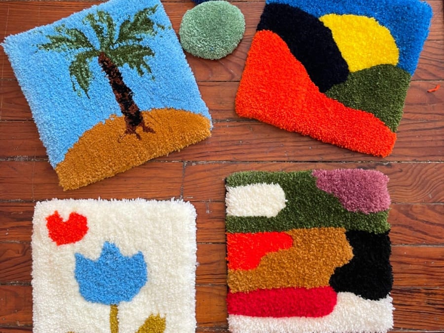 Atelier d'initiation au tufting à Josse (40)