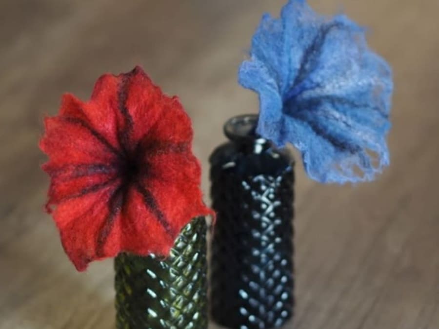 Atelier fabrication fleur en laine à Chambéry (73)