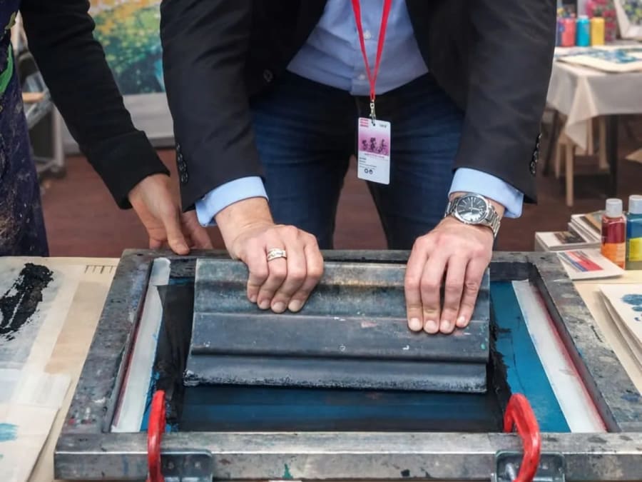 Team Building Initiation à la sérigraphie à Saint-Étienne (42)