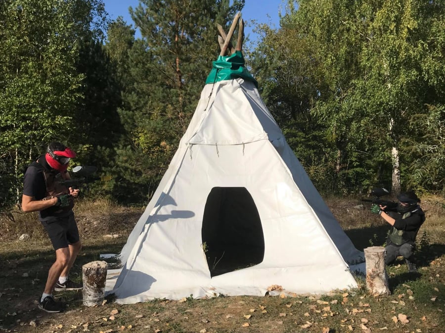 Paintball in the Halatte forest at Senlis (60)