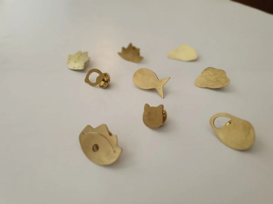 Brass or silver pins workshop in Paris 9th district