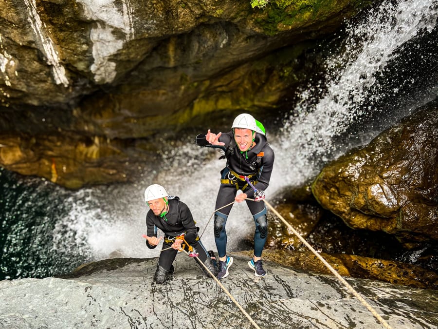 Canyoning in the Bras Rouge gorges in Cilaos (97)