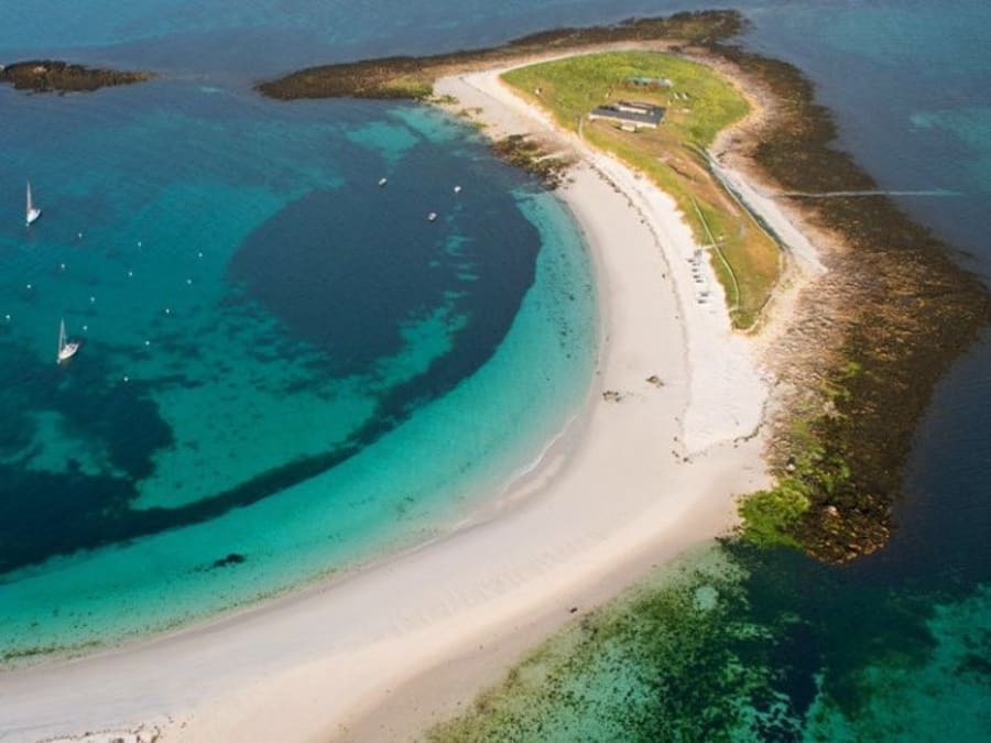 Excursión de un día a las islas Glénan en catamarán desde Concar