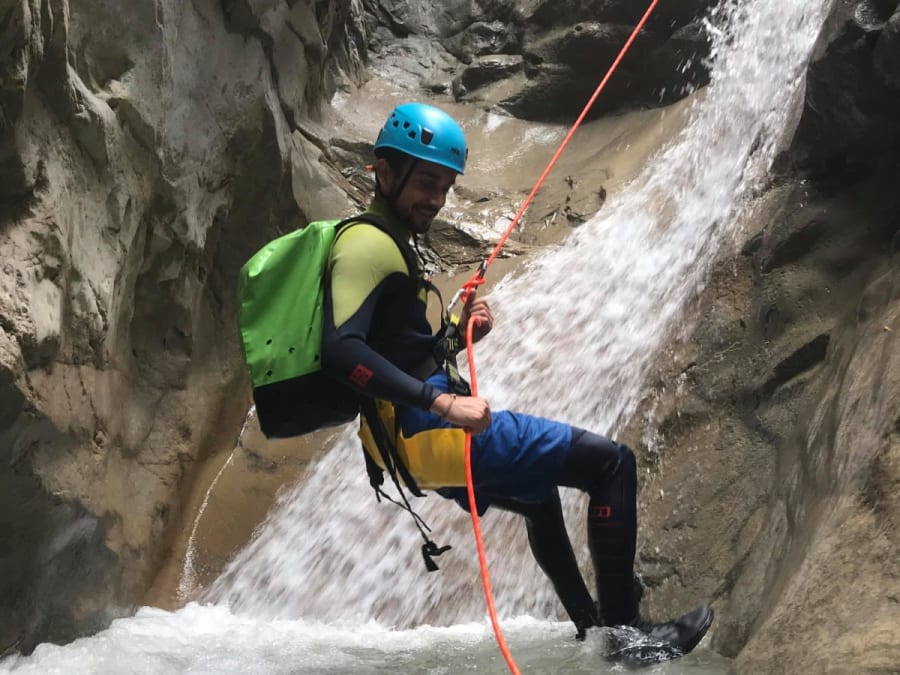 Canyoning au Canyon de la Clue de Saint Auban dans l'Esteron 