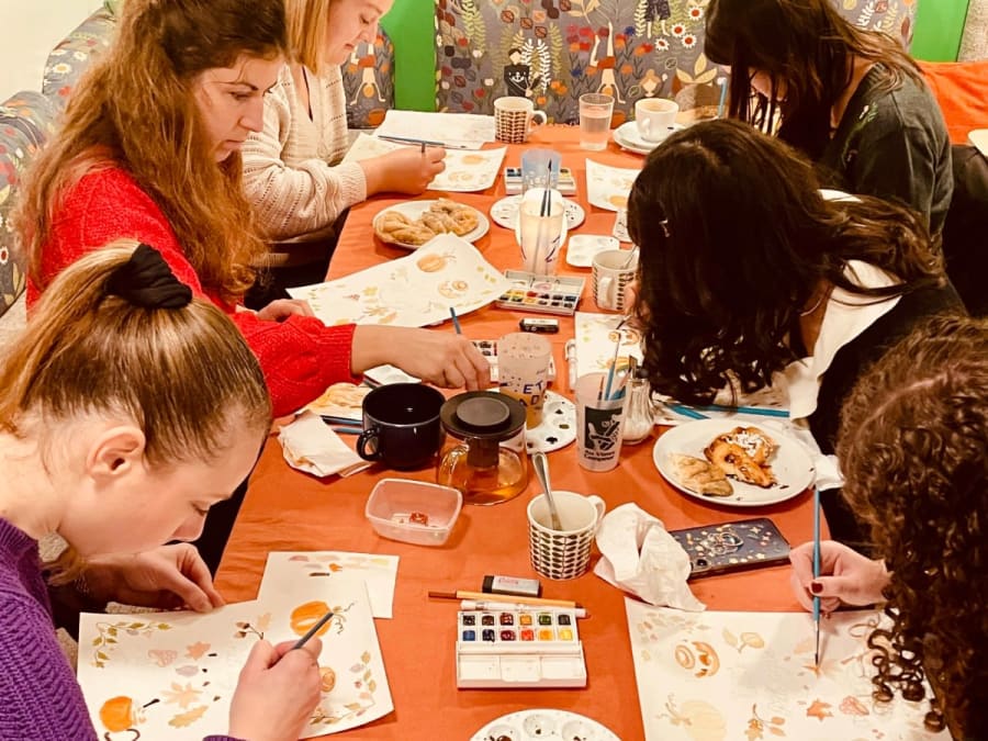 Team Building atelier aquarelle à Lyon (69)