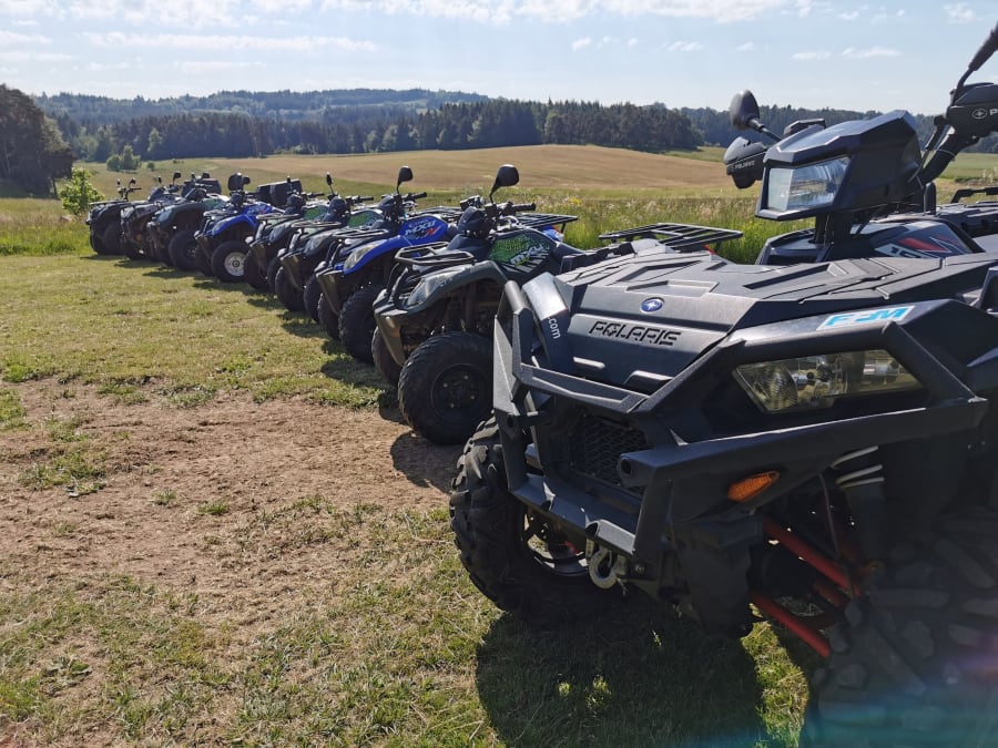 Quad biking in Saint-Jeures (43)