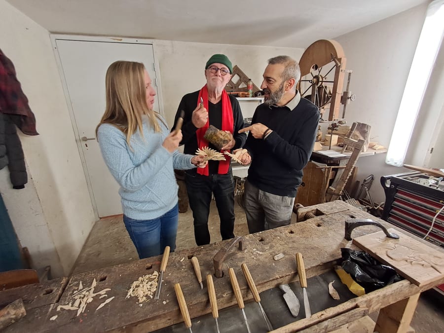 Initiation à la sculpture sur bois à Habère-Lullin (74)