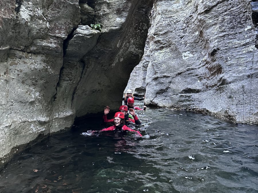 Canyoning dans le canyon du Roujanel en Lozère (48)