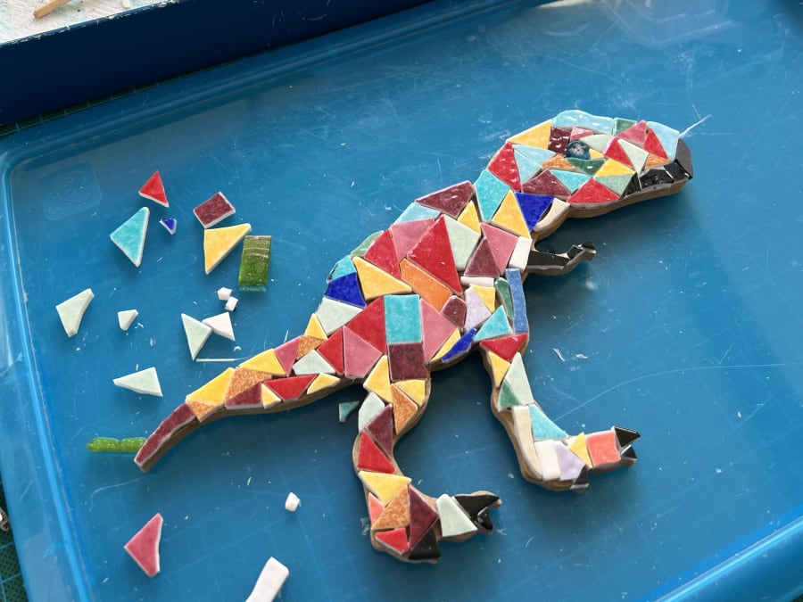 Atelier parent/enfant Mosaïque à Dolus d'Oléron (17)