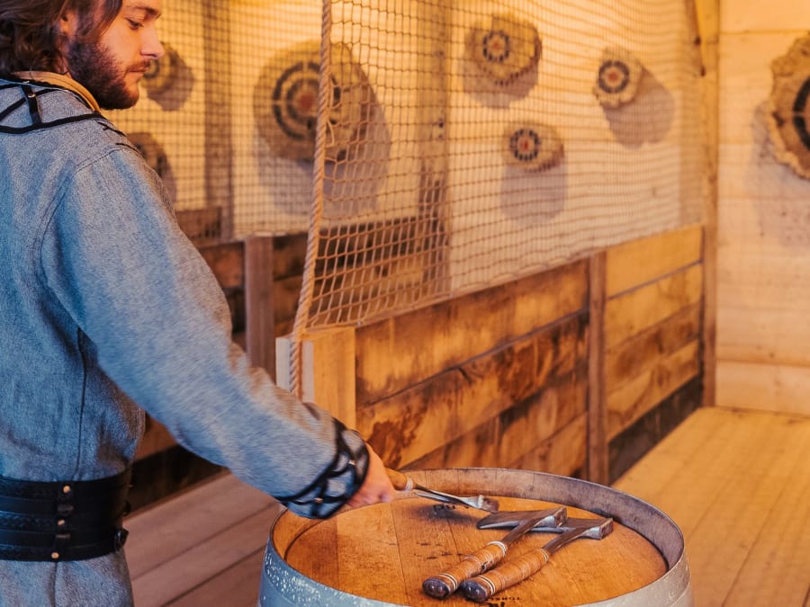 Lanzamiento de hachas en Bouguenais (44)