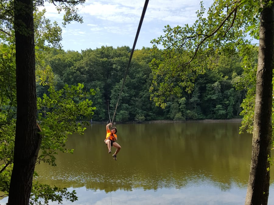 Accrobranche park at Sidiailles near Montluçon (18)