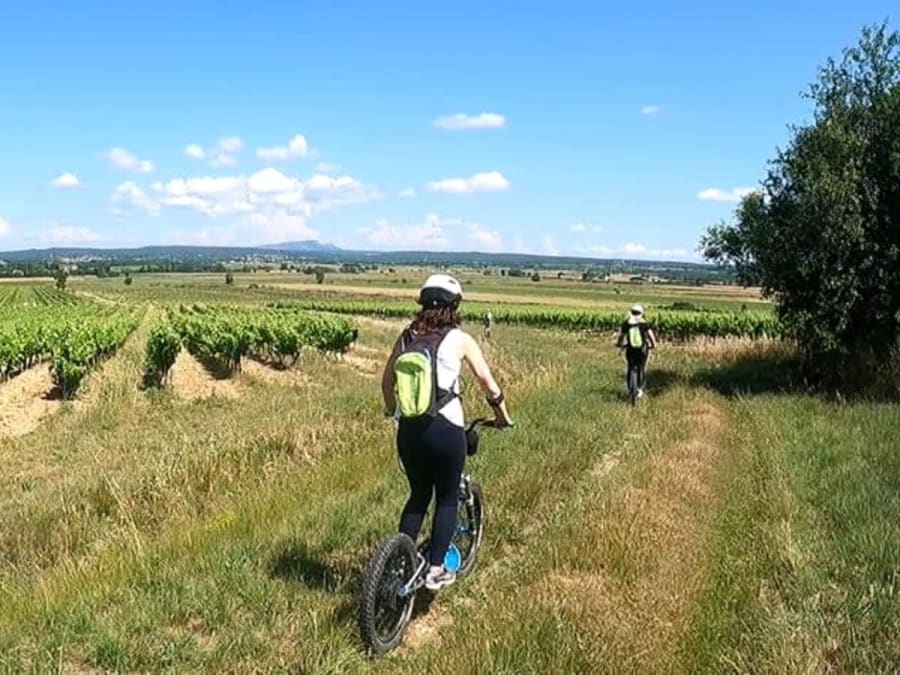 Randonnée à trottinette électrique tout-terrain près d'Uzès (30)