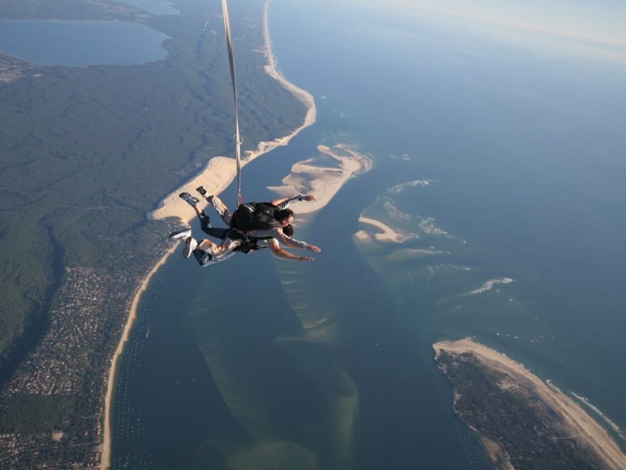 Saut en Parachute au-dessus du Bassin d'Arcachon (33)
