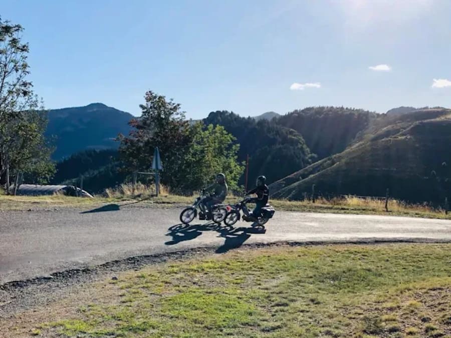Balade en mobylette dans les gorges de l'Ardèche (07)