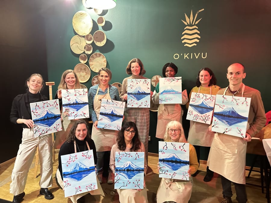 Team Building atelier apéro-peinture à Strasbourg (67)