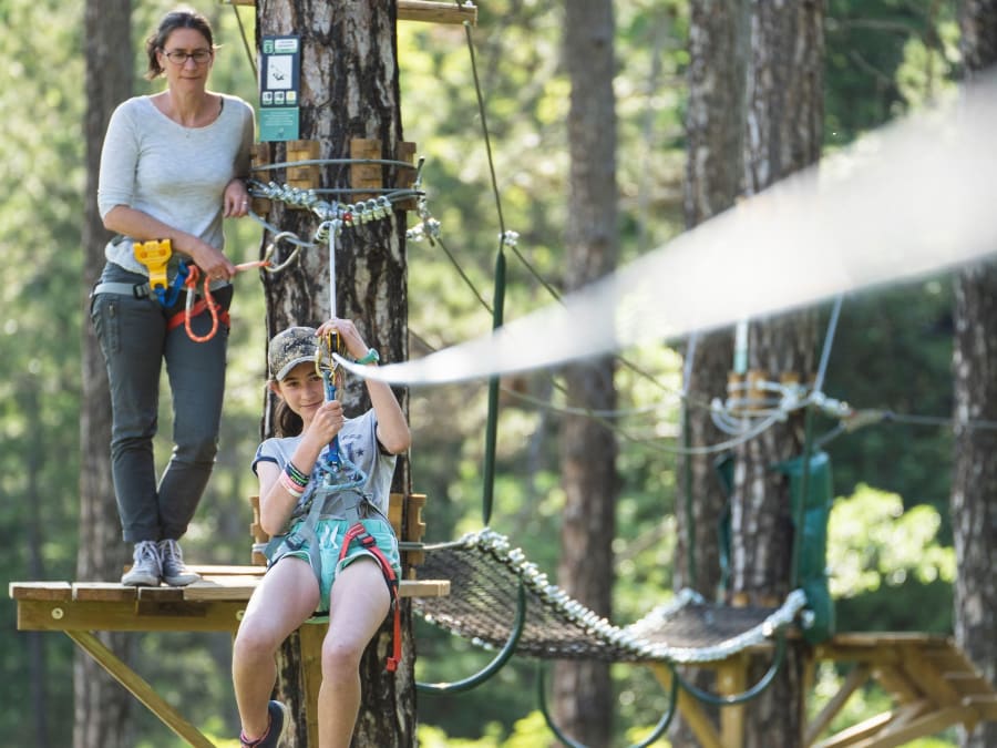 Accrobranche park in Barrême (04)