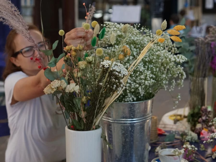 Team Building atelier floral à Strasbourg (67)