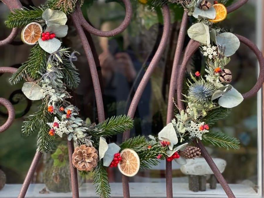 Atelier couronne de Noël à Reims (51)