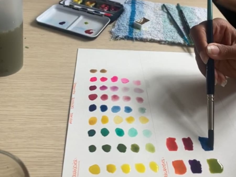 Almuerzo de dibujo a la acuarela en Saint-Herblain (44)