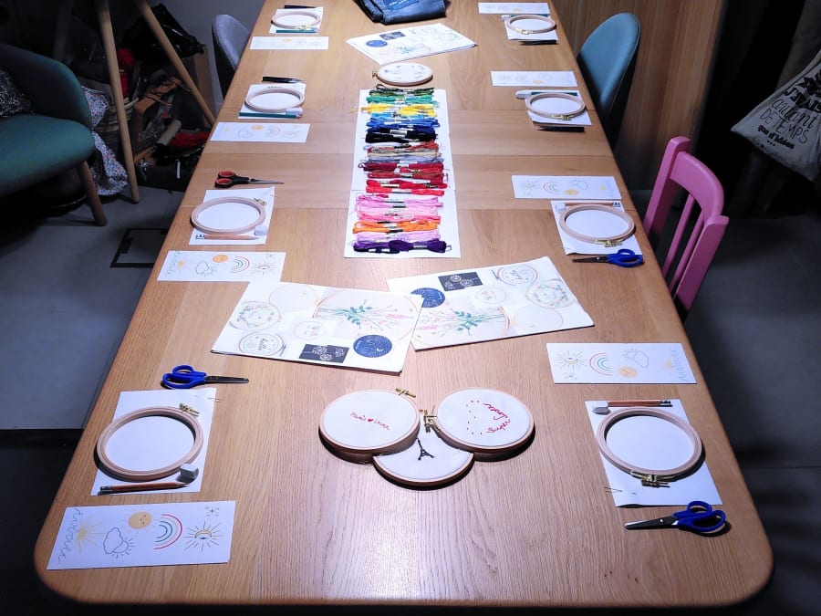 Team Building Atelier broderie à Paris 11ème
