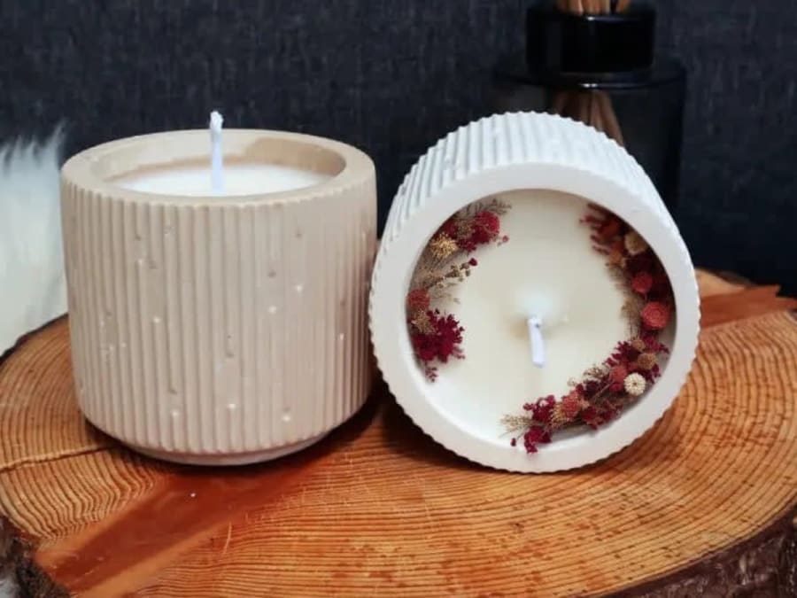 Atelier bougie et fleurs séchées rituel à Annecy (74)