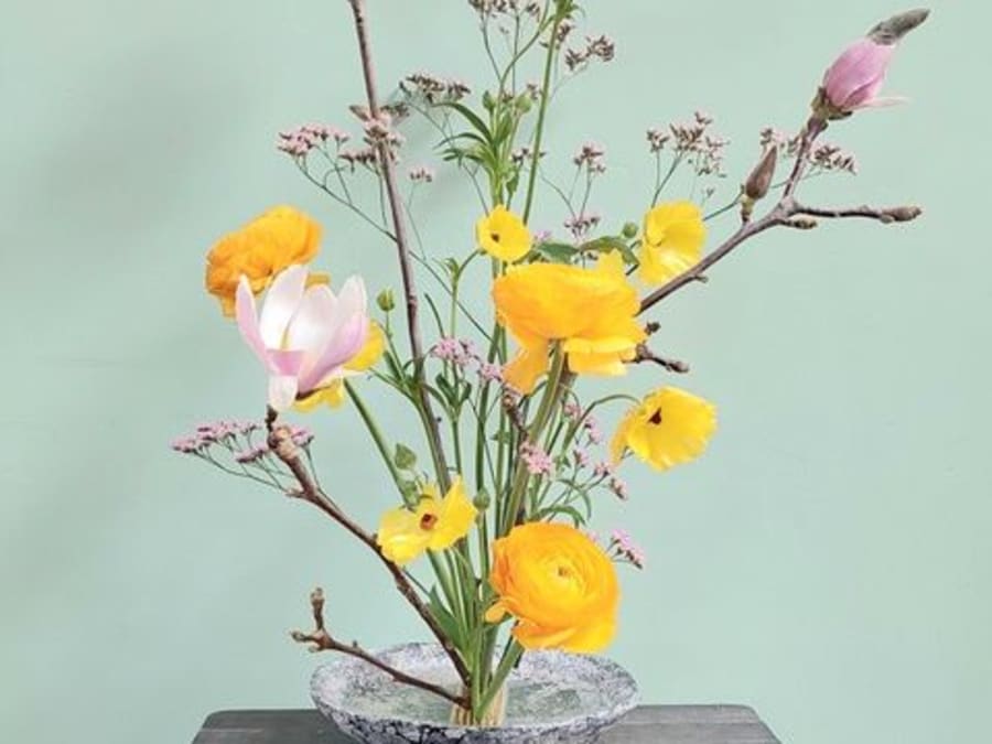 Taller de Ikebana en el distrito 10 de París