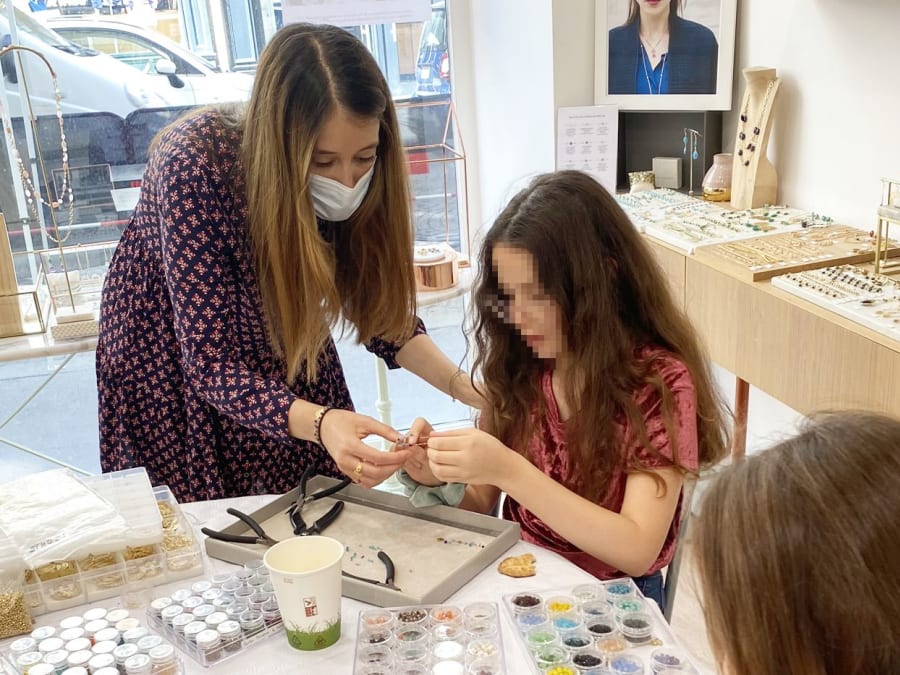 Taller de joyería infantil en el distrito 16 de París