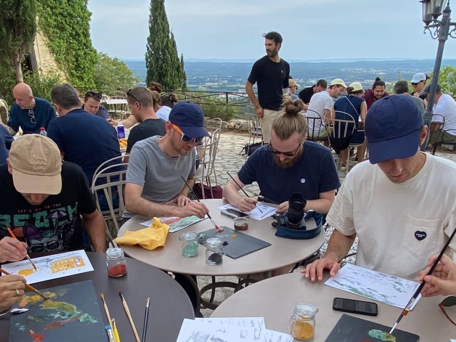 Team Building Atelier peinture naturelle à Aix-en-Provence (13)