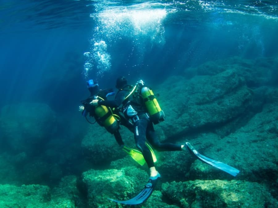 Baptême de Plongée en bouteille à Nice (06)