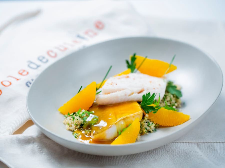 Cours de cuisine "Poissons et crustacés" à l'Ecole Ducasse